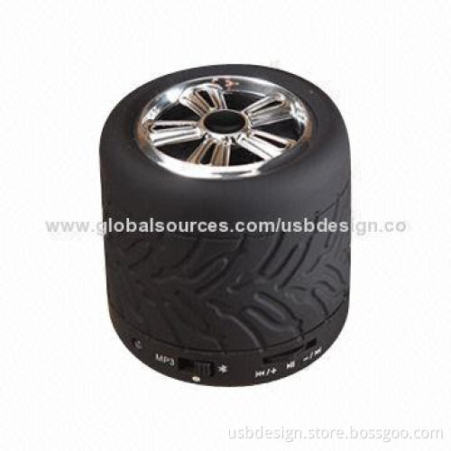Customized logo portable tire speakers